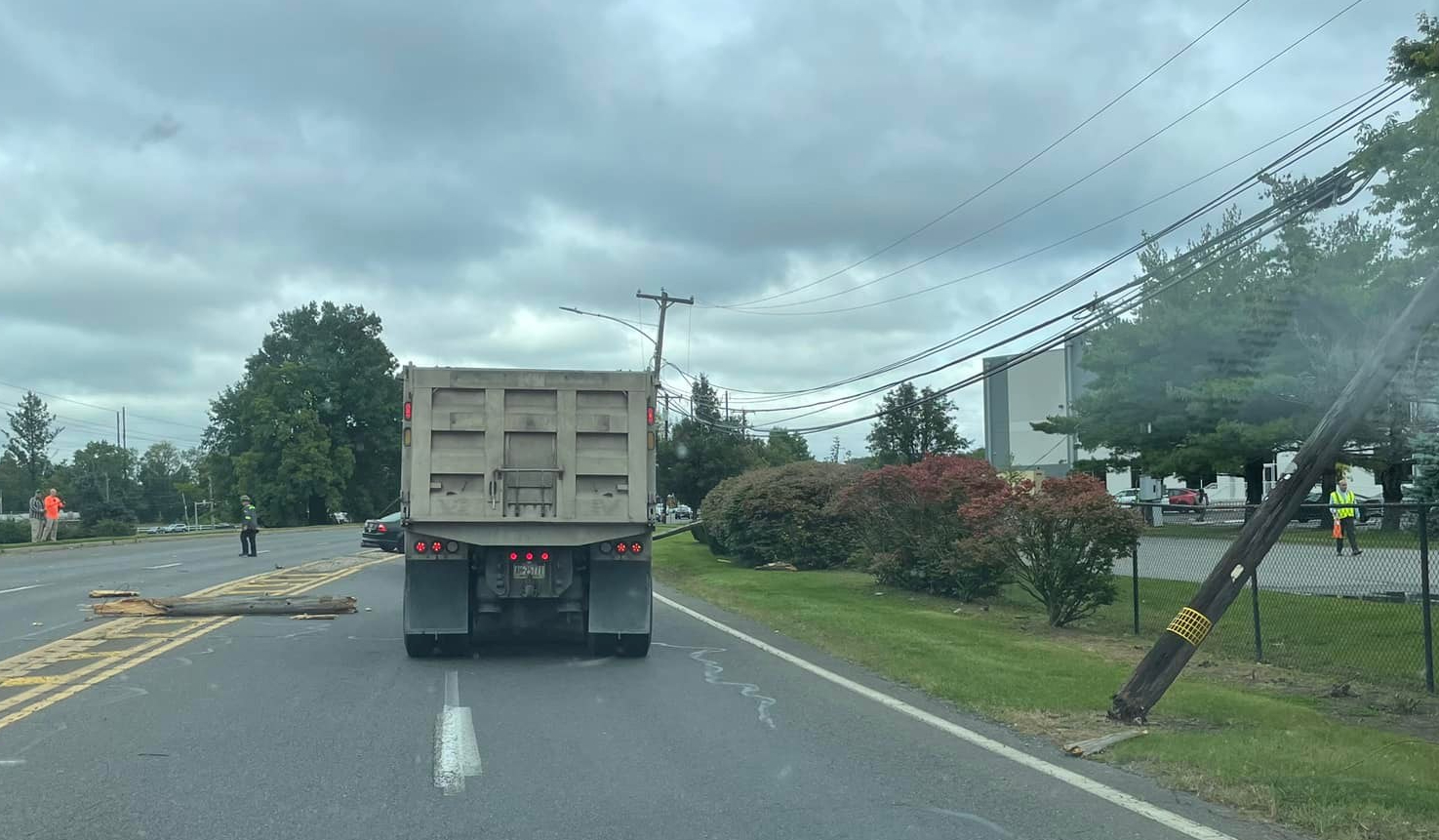Truck Takes Out Utility Poles on Rt 413 Causing Power Loss, Bridge to ...