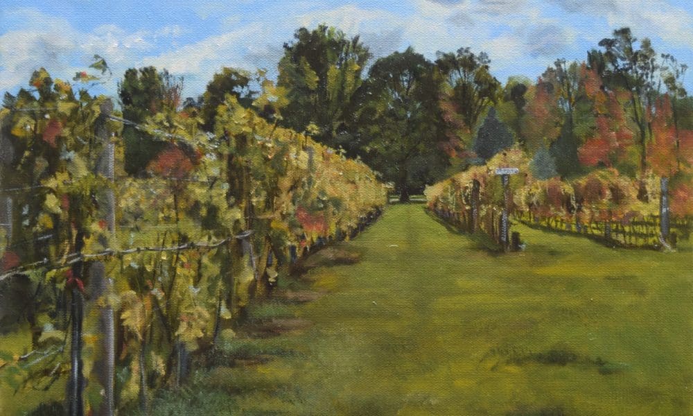 Thorsten Riesling Row oil on canvas
