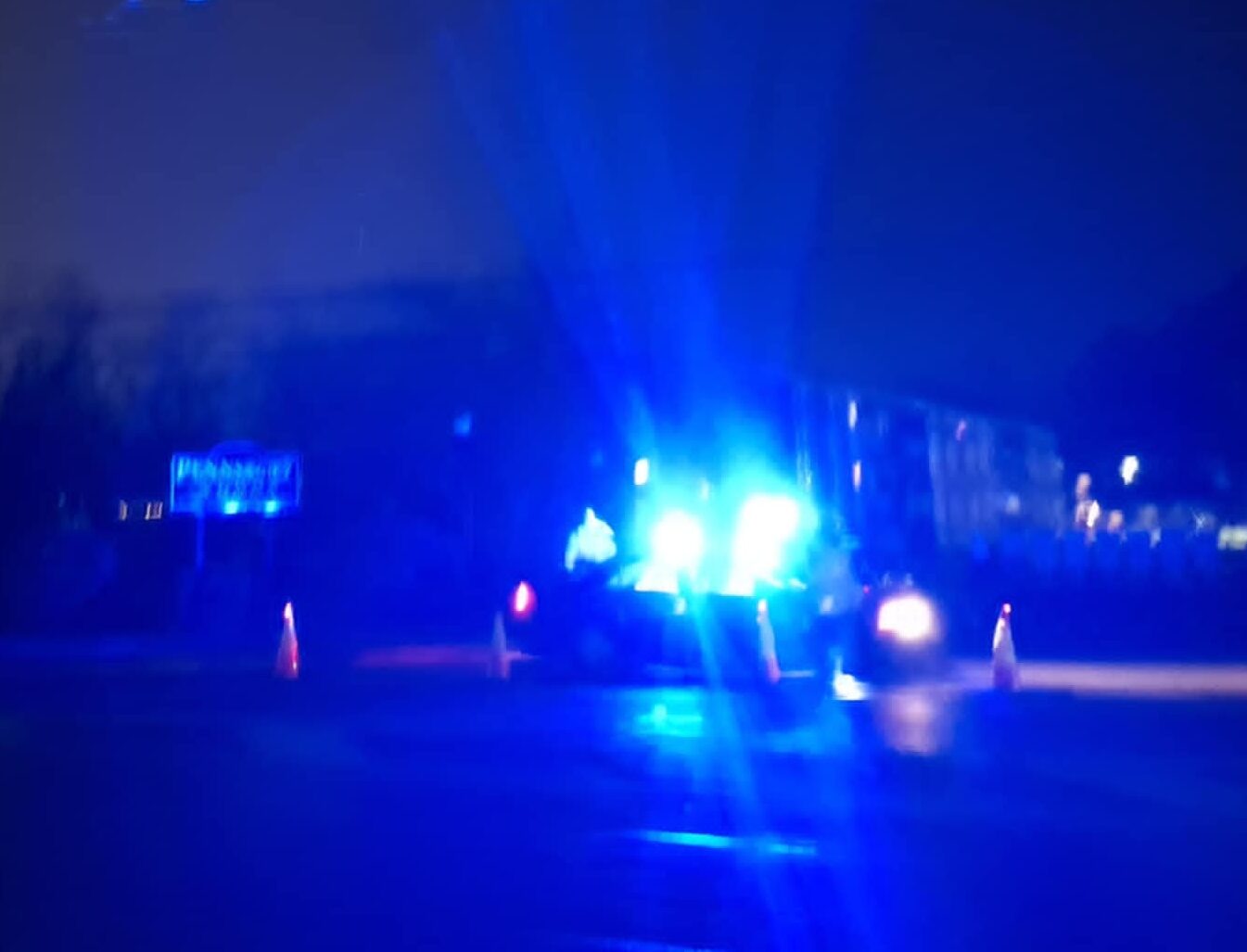 Police Lights Scene