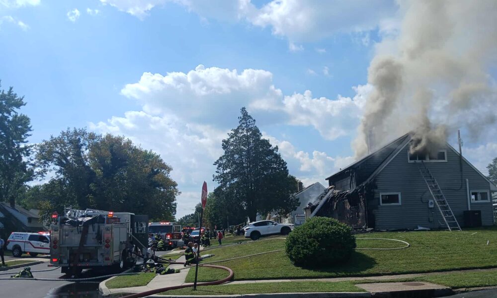 fire wrecked a home
