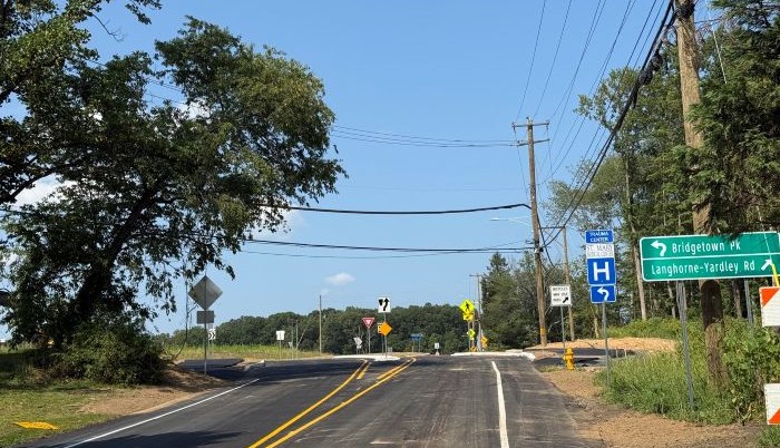 Langhorne Yardley Roundabout PennDOT FB 2A