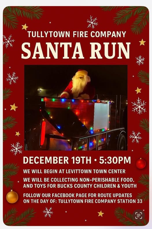 Tullytown Borough Santa Run 2025